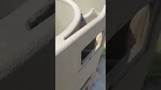 SPEAKER BOX, MORTAR FINISH PLEXIBOND COATED