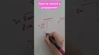 #Short How to post a prepayment #prepayment #bookkeeping