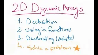 2D Dynamic Arrays - C++