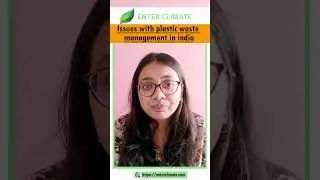 Issues with Plastic Waste Management in India| #ytshorts #enterclimate