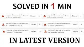 May be dangerous so Chrome has blocked it | Chrome has blocked it 2019 in letest version