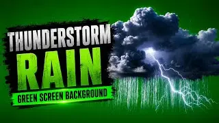 THUNDERSTORM CLOUD RAIN🌧️ | CINEMATIC GREEN SCREEN VFX 