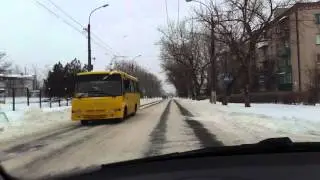 12.01.2016 Луганск. Дорога от машинститута до городка