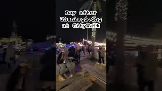 CityWalk Universal Studios Orlando day after Thanksgiving