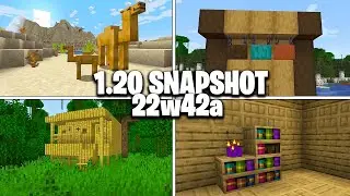 The FIRST 1.20 Update Features are Here! 1.20 Snapshot 22w42a