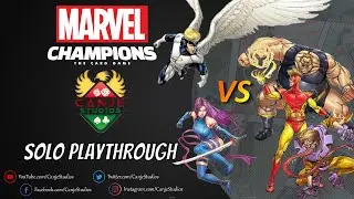 Canje Learns Marvel Champions - Psylocke and Angel vs The Brotherhood