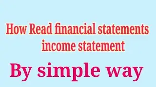 How Read income statement | #stockmarket #sharemarket #incomestatement #mylearnings