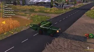 Farmer's Dynasty: Harvester's Corn Header use. Maise harvest in SW field near Old Wheatford