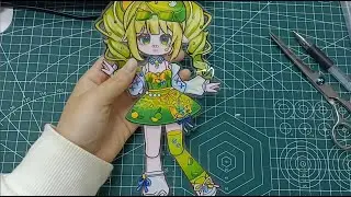 How to make paper dolls Oc gacha | DIY paper  #gacha #oc