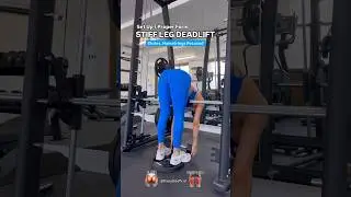Set Up / Proper Form STIFF LEG DEADLIFT- Glutes - Hamstrings Focused ✅ #glutes #hamstrings #fitness
