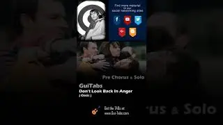 How to play Don't Look Back In Anger 😵 (Short Version) - Oasis / Guitar Lesson / GuiTabs