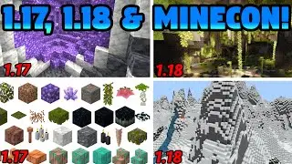 Minecraft 1.17, 1.18 & MINECON 2021!!! (Mojang Talks Caves & Cliffs Update)
