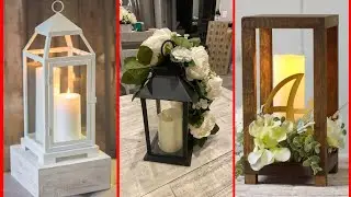 Beautiful and Attractive Lantern Centerpiece Design #easypaperart #flowers #decoration