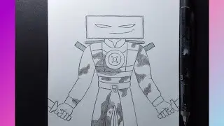 easy skibidi toilet drawing | how to draw pc man in the skibidi wars 96