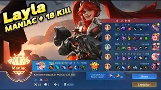 MANIAC _ Build Critical Attack Speed Full Damage Layla Terbaru 2025 Update Terbaru Mobile Legends