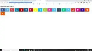 9. social media fa fa icons in HTML, CSS, Bootstrap - Web Programming Practice