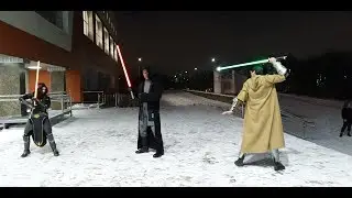 Сражение джедаев на Поларкон 2018 Мурманск [Замедленная съемка]