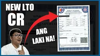 NEW LTO CR | NEW DESIGN! | CERTIFICATE OF REGISTRATION FOR MOTOR VEHICLES