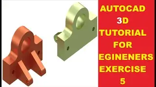 Autocad 3D Tutorial for Beginners Exercise 5