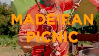 Madeira tradicional barbecue in family