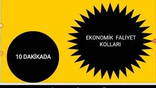 EKONOMİK FALİYET KOLLARI  (GÜNCEL)