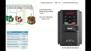INVT GD200A Basic Parameter3 Wire Start Stop ( INVT Drive 3 Wire प्रोग्रामिंग कैसे करते है )
