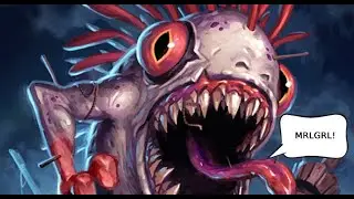 Hearthstone: Shudderwock and Mutanus eating their daily meal