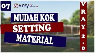 HOW TO SET THE SKETCHUP MATERIAL METAL VRAY | REALISTIC