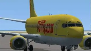 2292 TUIfly landing at Lanzarote FSX