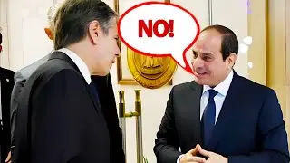 Egypts President Shocks US Secretary of State Antony Blinken Who is Lobbing for Isreal