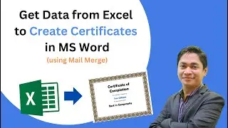 Create Certificate in MS Word with Data from Excel