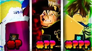 Ranking The *BEST BLACK CLOVER UNITS* With Their *RESPECTIVE RELICS* In Anime Adventures Update 7.5!