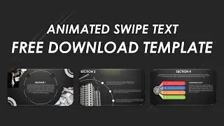 Membuat Animasi Swipe Text MUDAH!! | FREE DOWNLOAD TEMPLATE