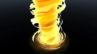 Game effect work - Fire Tornado (cartoon effect) - Unity 3d