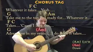 Whatever It Takes (Imagine Dragons) Fingerstyle Guitar Cover Lesson with Chords/Lyrics