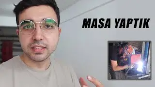 Balkon Masası Yaptık | Demir Profil ve Ahşap Kullandık