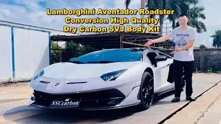 Lamborghini Aventador Roadster Conversion High Quality Dry Carbon SVJ Body Kit