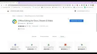 Office Editing for Docs, Sheets & Slides Extension (Google Chrome)