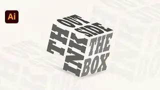 How to make cube text effect in illustrator | Illustrator Tutorials