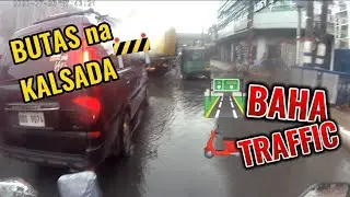 LAGING MAG INGAT PAG MAY BAHA #deliveryrider #lalamoverider