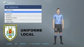 Pes 2019 - Uniforme Local Selección Uruguay