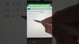 Units Digit of 4 Math Trick Question | SAT Prep | JusticeTheTutor 