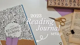 Reading journal set up for 2023 | easy bookish bullet journal spreads + soft piano music