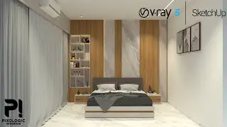 Latest Bedroom |  Sketchup Vray 5 Interior | Pixologic interior