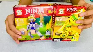 |ASMR |Unboxing Lego ninja master [SY1329-8] and Ninjago Anacondrai Battle mech [SY221B]