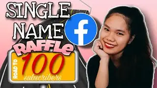HOW TO SET ONE SINGLE NAME ON FACEBOOK 2020 // ROAD TO 100 SUBSCRIBERS RAFFLE