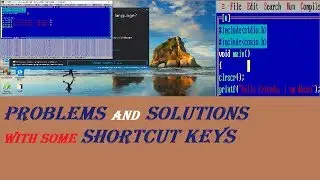 problems and solutions with turbo c++ and shortcut keys use in turbo c++ in hindi [turbo c++ 2019]