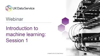 Introduction to machine learning: Session 1
