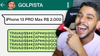 Travando o ZAP de GOLPISTAS de CELULAR!!
