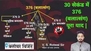 महिला व बाल अपराध | V. S. Rotwal Sir | Clear Vision Classes | 376 (बलात्संग)